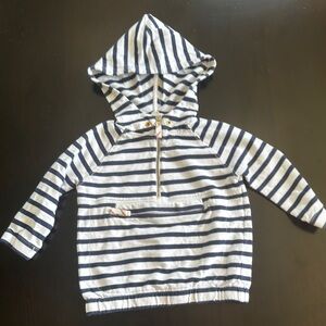 Crewcuts Navy and White Striped Kids Hoodie